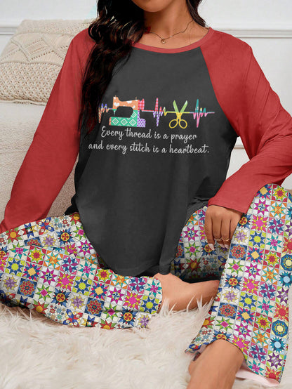 Sewing Lover Raglan Lounge Pajamas Every Thread Is A Prayer