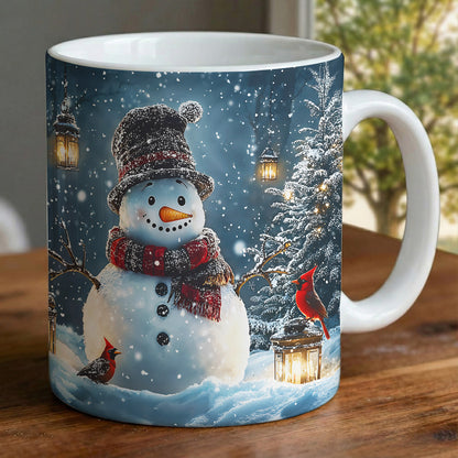 Winter Ceramic Accent Mug Snowman's Magical Winter Wonderland