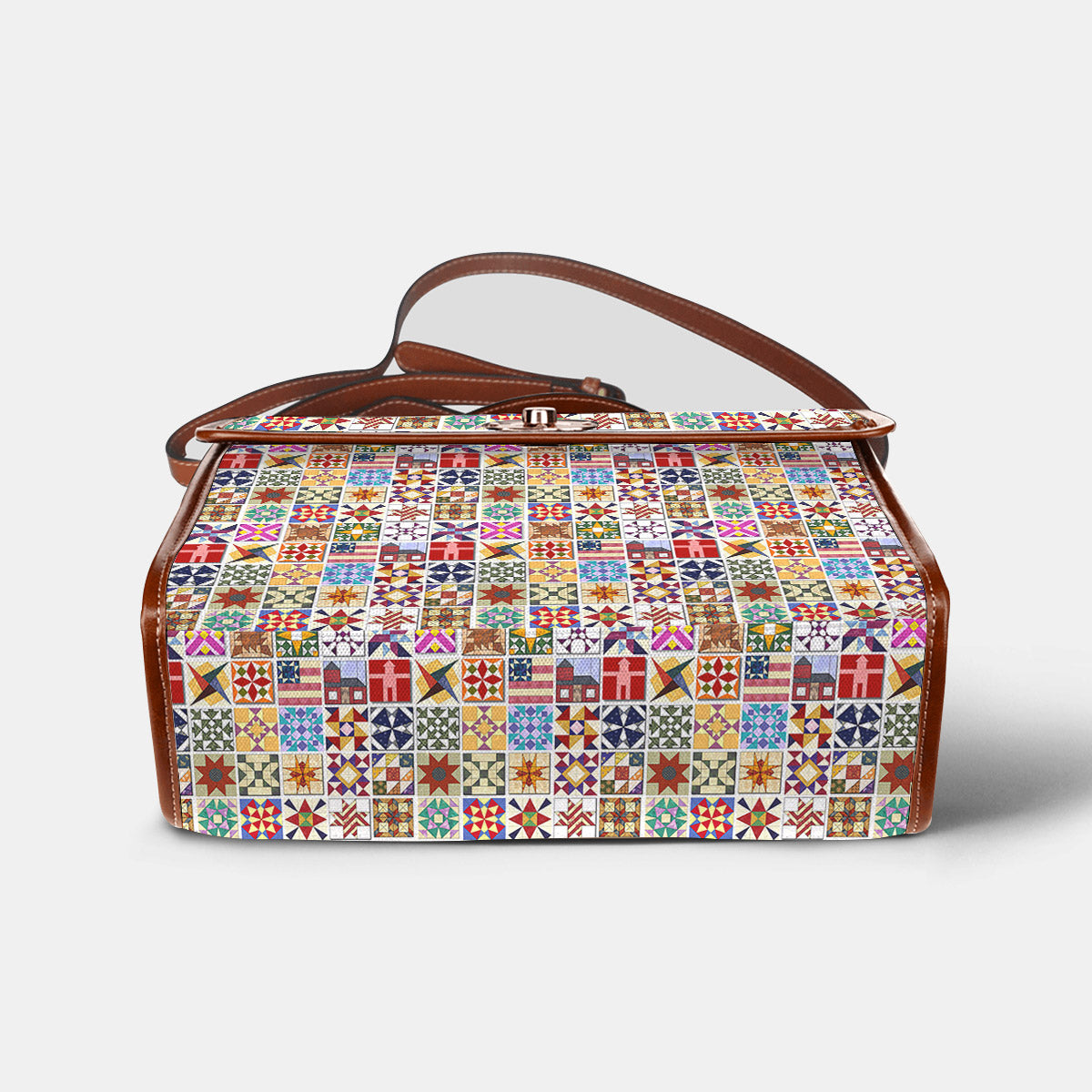 Sewing Lover Satchel Handbag Quilt Blocks