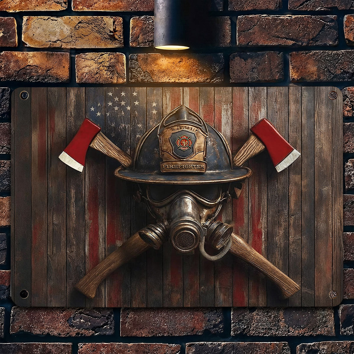 Firefighter 2D Metal Sign The Firefighter’s Emblem