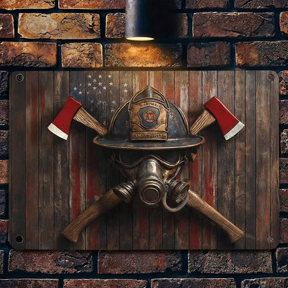 Firefighter 2D Metal Sign The Firefighter’s Emblem