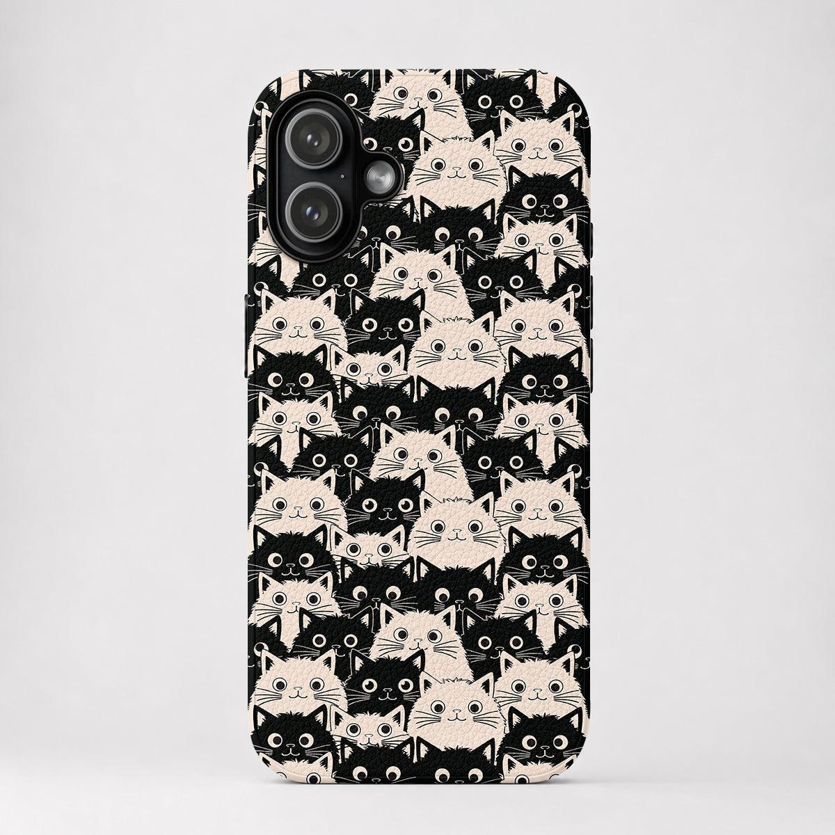 Cat Leather Phone Case Cute Fat Cats