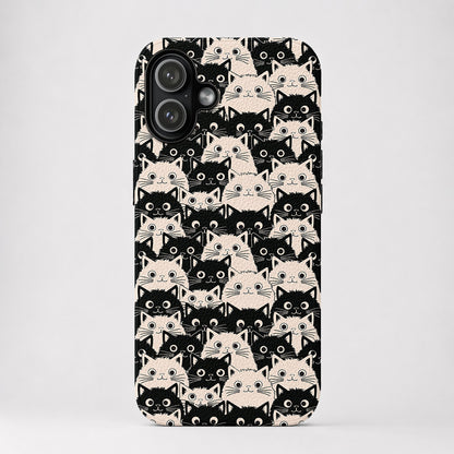 Cat Leather Phone Case Cute Fat Cats