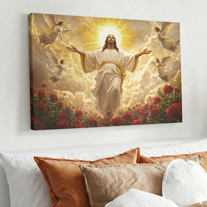 God Wooden-Framed Canvas Wall Art The Ascension of Jesus Christ