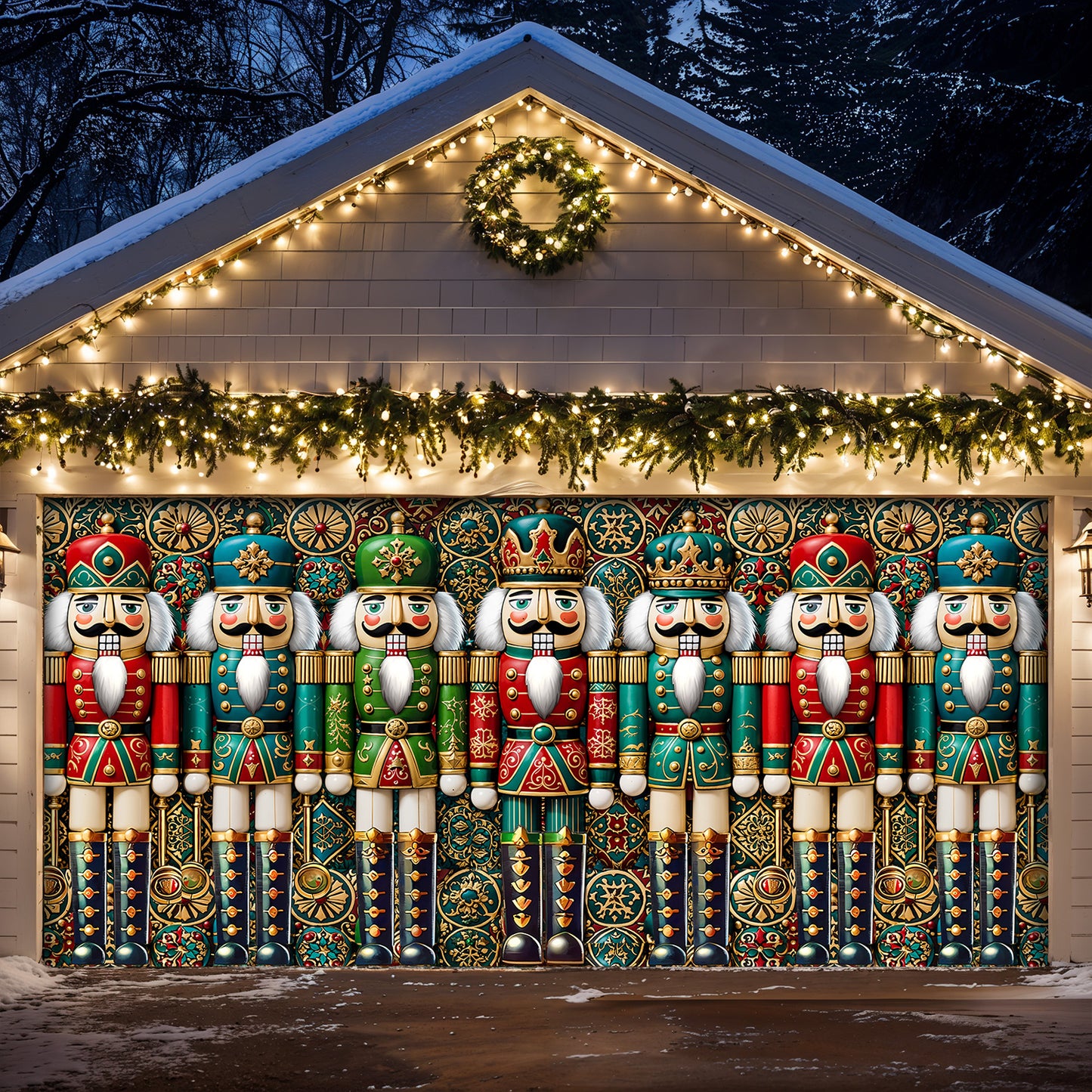 Christmas Garage Door Banner Decoration - The Royal Nutcracker Assembly