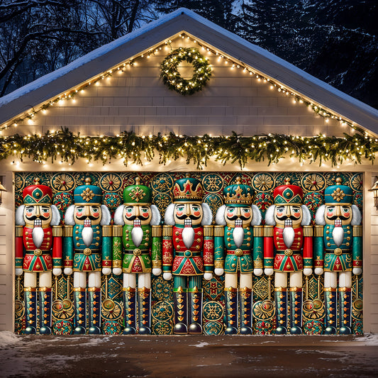 Christmas Garage Door Banner Decoration - The Royal Nutcracker Assembly