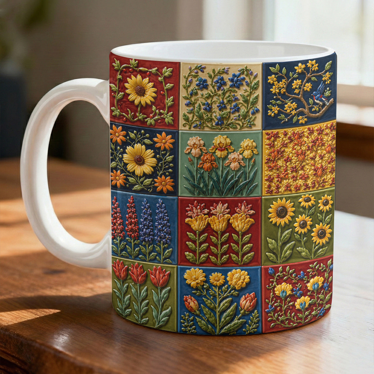 Garden Floral 11 oz Mug Rustic Bloom