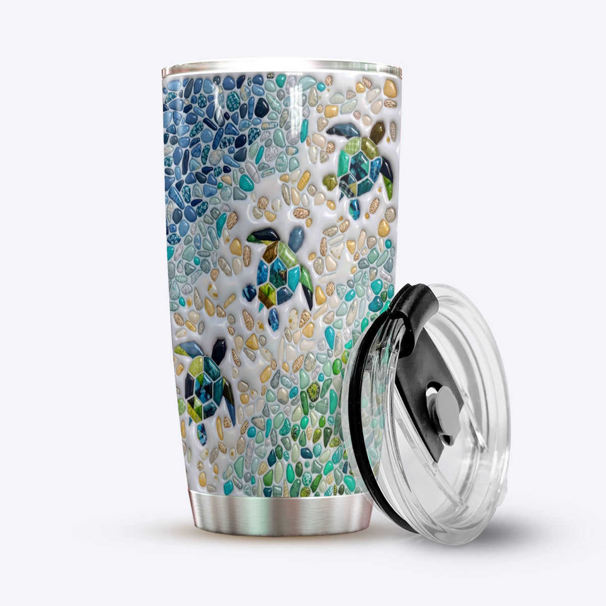 Sea Turtle 20 oz Tumbler Sea Glass Turtle