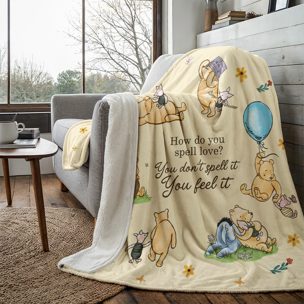 Pooh Fleece Blanket Pooh The Love