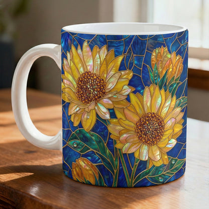 Sunflower 11 oz Mug 2D Print Golden Bloom