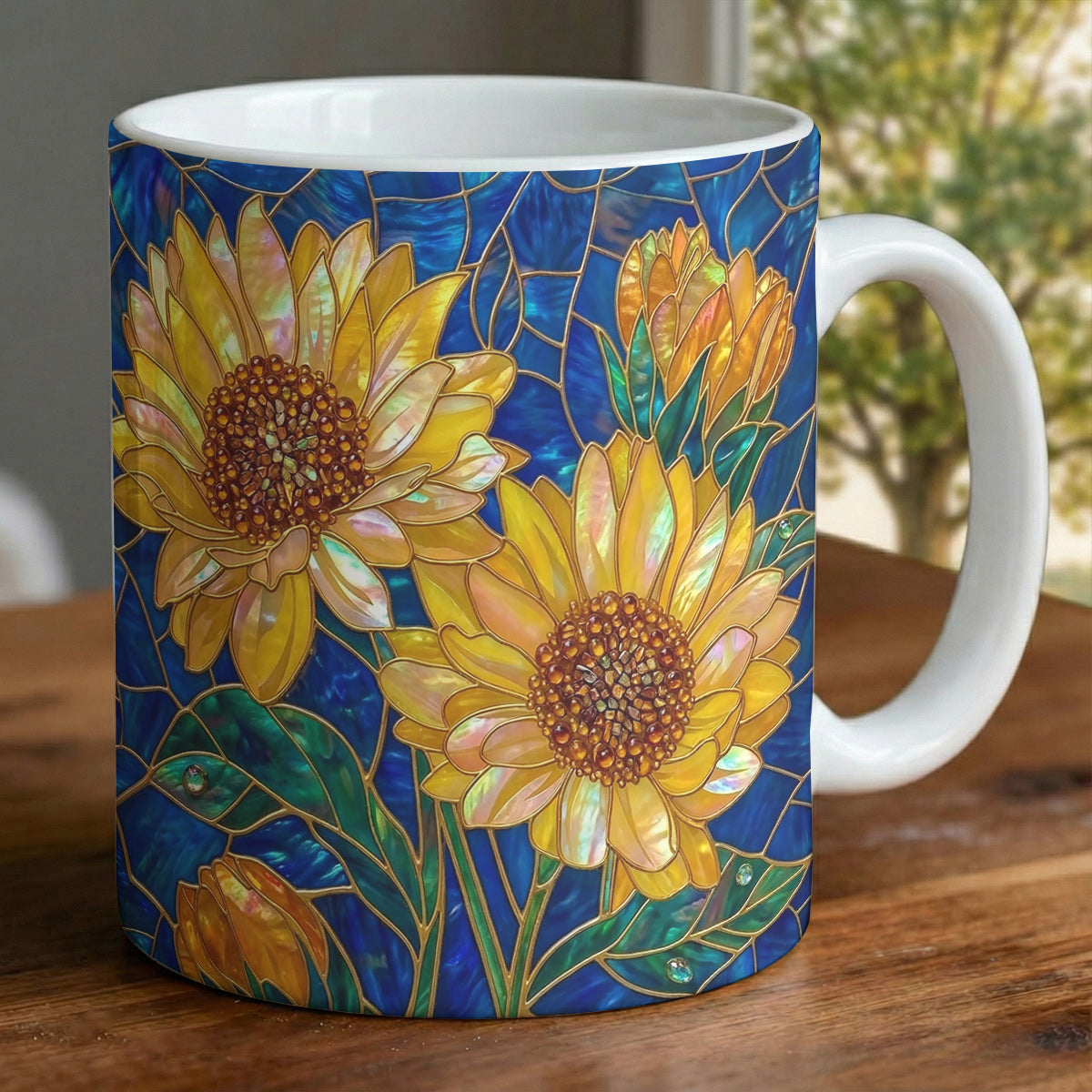 Sunflower 11 oz Mug 2D Print Golden Bloom