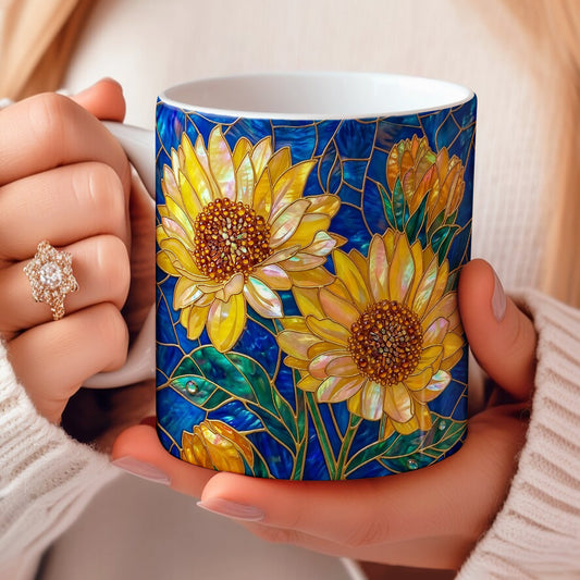 Sunflower 11 oz Mug 2D Print Golden Bloom