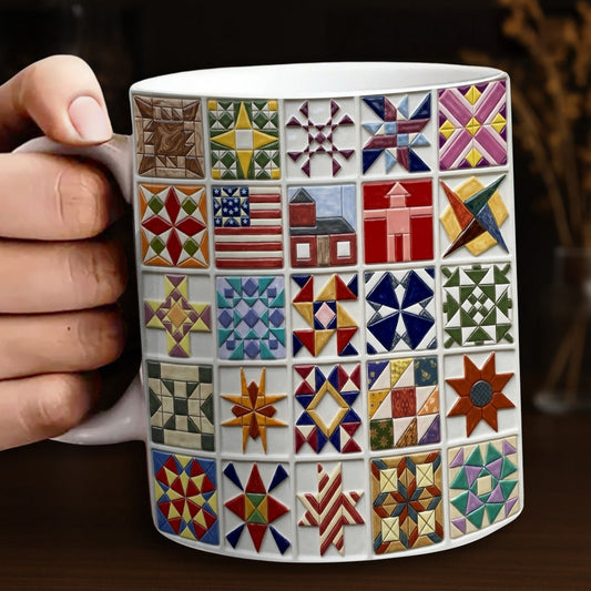 Sewing Lover 11Oz Mug Vintage Quilt Blocks