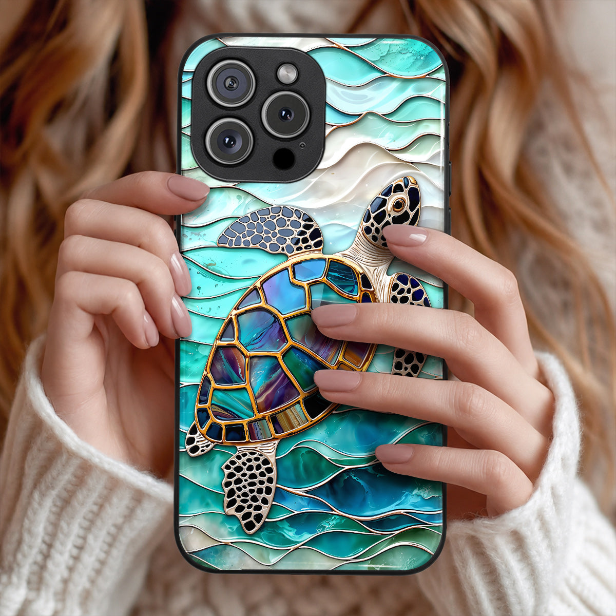 Sea Turtle Phone Case Sea Turtle In Turquoise Tides