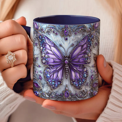 Beautiful Butterfly Accent Mug