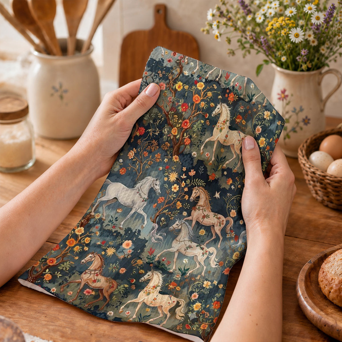 Horse Kitchen Towel Dance of the Divine Horses
