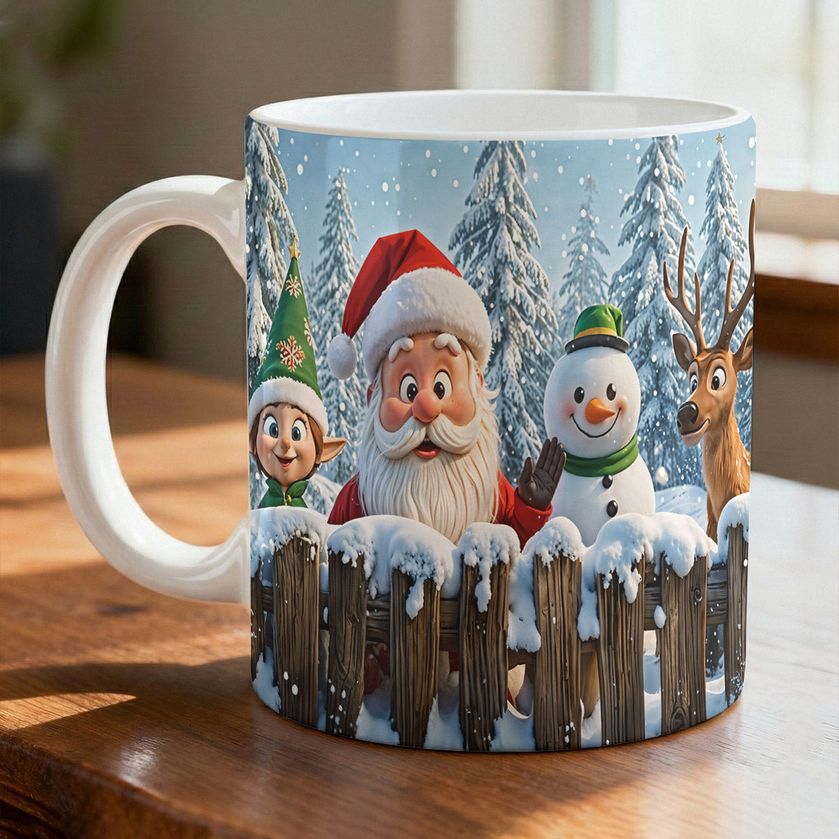 Christmas Ceramic Accent Mug Santa’s Jolly Crew