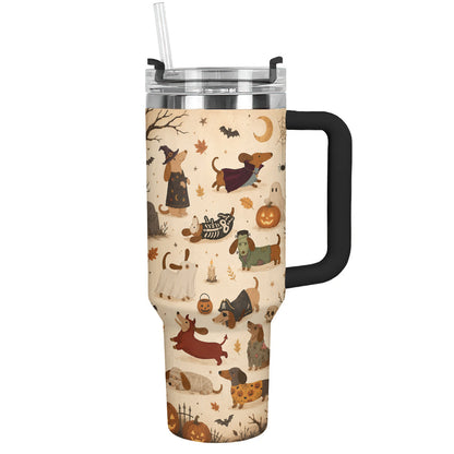 Dachshund 40 oz Tumbler Spooky Dachshund Halloween