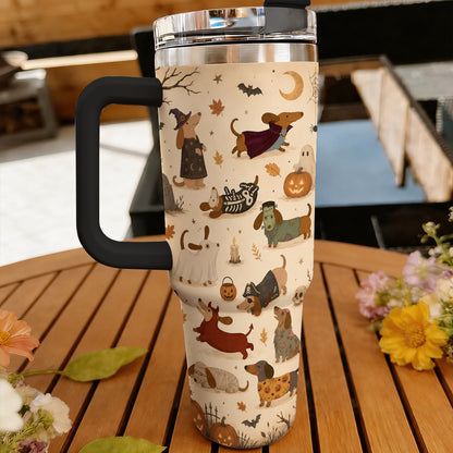 Dachshund 40 oz Tumbler Spooky Dachshund Halloween