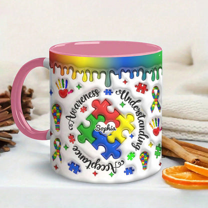 Autism Mug Personalized Awareness Understanding Acceptance