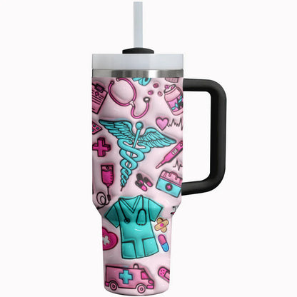 Nurse 40Oz Tumbler NursePuff