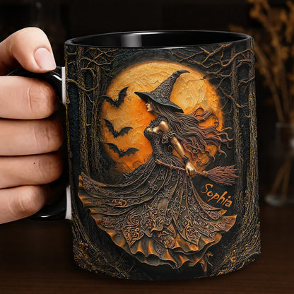 Witch of the Amber Moon Personalized Accent Mug Halloween Gift