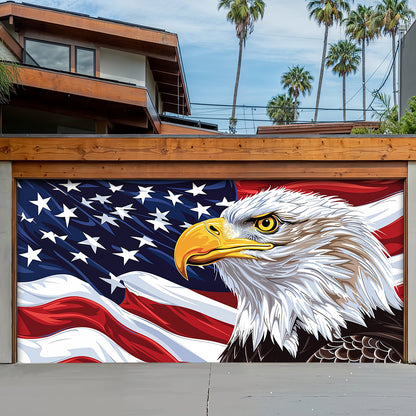 Patriotic Garage Door Banner - Eagle of Freedom The Spirit of America