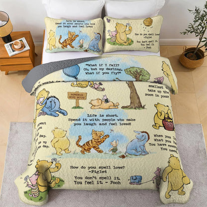 All Season Quilt 3-Piece Set Classic Honey Bear Wisdom