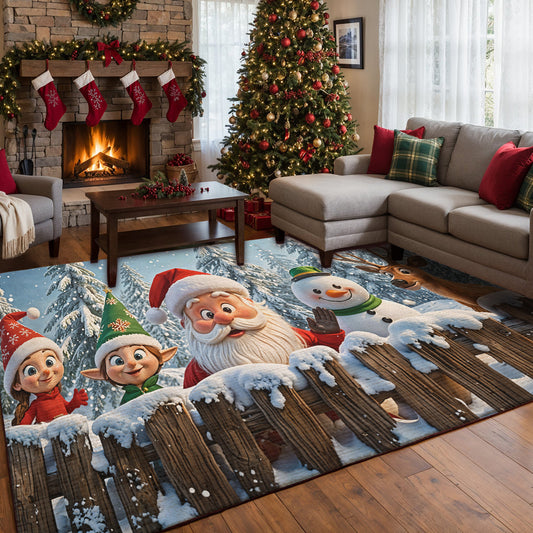 Christmas Area Rug Santa’s Jolly Crew