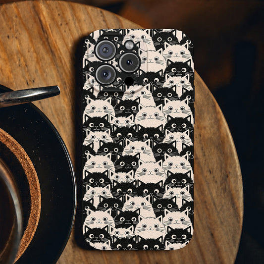Cat Leather Phone Case Cute Fat Cats