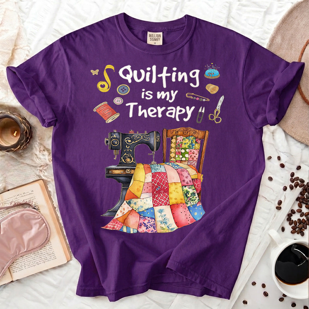 Quilting Is My Therapy T-shirt