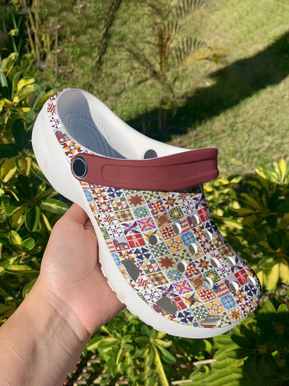 Sewing Lover Graphic Clogs Quilt Blocks