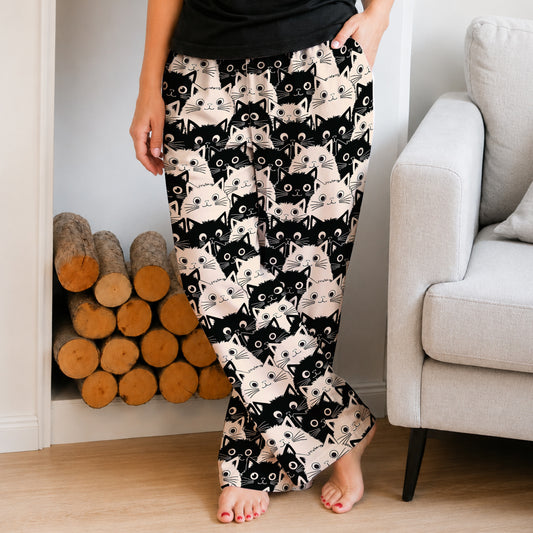 Cat Lounge Pants Cute Fat Cats