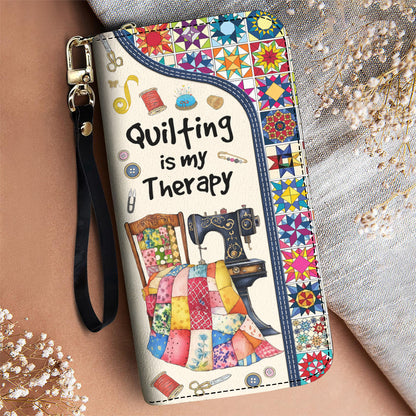 Sewing Lover Leather Wallet Quilting Is My Therapy