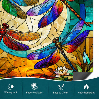Dragonfly Magnetic Dishwasher Cover Moonlit Garden
