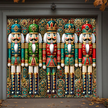 Christmas Garage Door Banner Decoration - The Royal Nutcracker Assembly