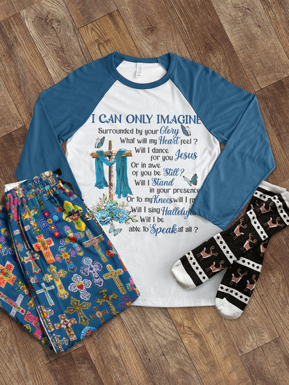 God Raglan Lounge Pajamas I Can Only Imagine