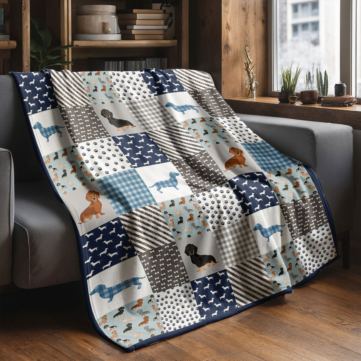 Dachshund Fleece Blanket Dachshund Delight