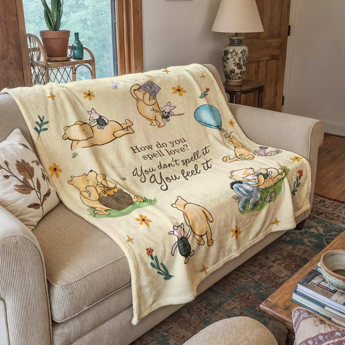 Pooh Fleece Blanket Pooh The Love