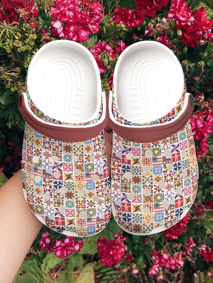 Sewing Lover Graphic Clogs Quilt Blocks