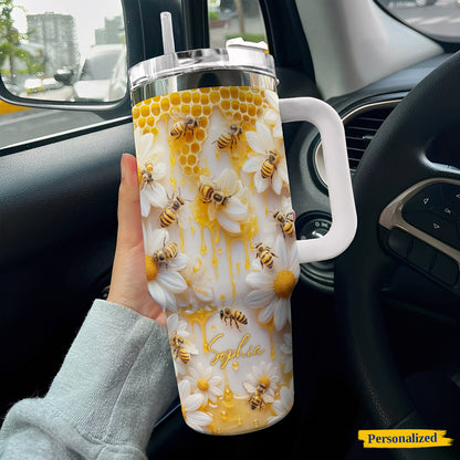 Personalized Honeybee Garden 40 oz Tumbler
