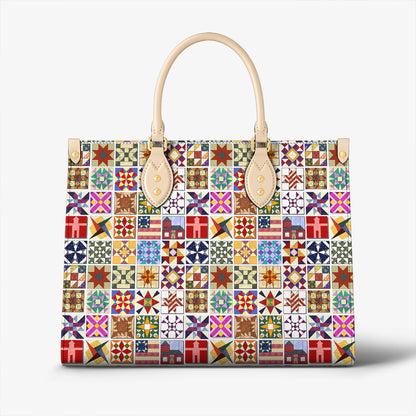 Sewing Lover Leather Handbag Quilt Blocks