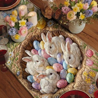 Easter Quilted Table Runner Easter Bunny Hollow