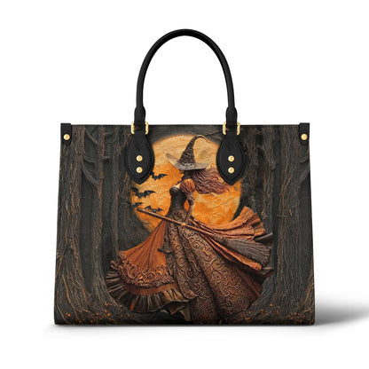 Witch Leather Handbag 2D Print Nocturne Witch