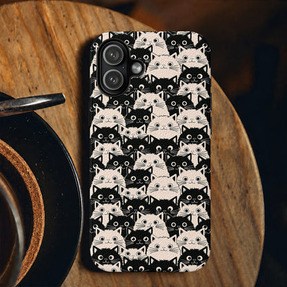 Cat Leather Phone Case Cute Fat Cats