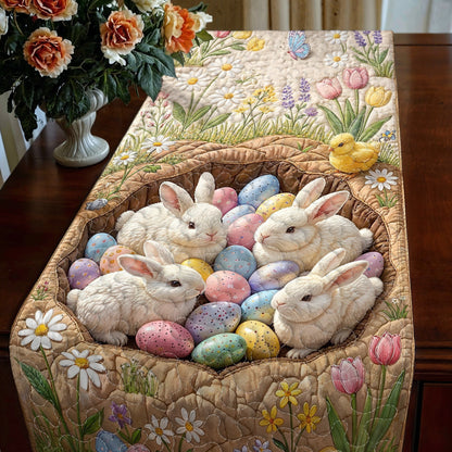 Easter Quilted Table Runner Easter Bunny Hollow