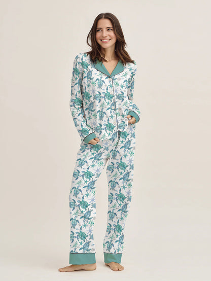 Turtle Classic Pajama Set Tide Turtles
