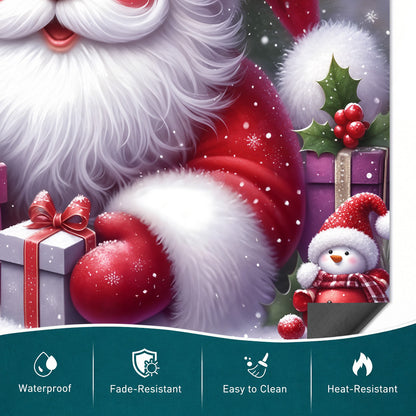Christmas Magnetic Dishwasher Cover Jolly Santa Christmas