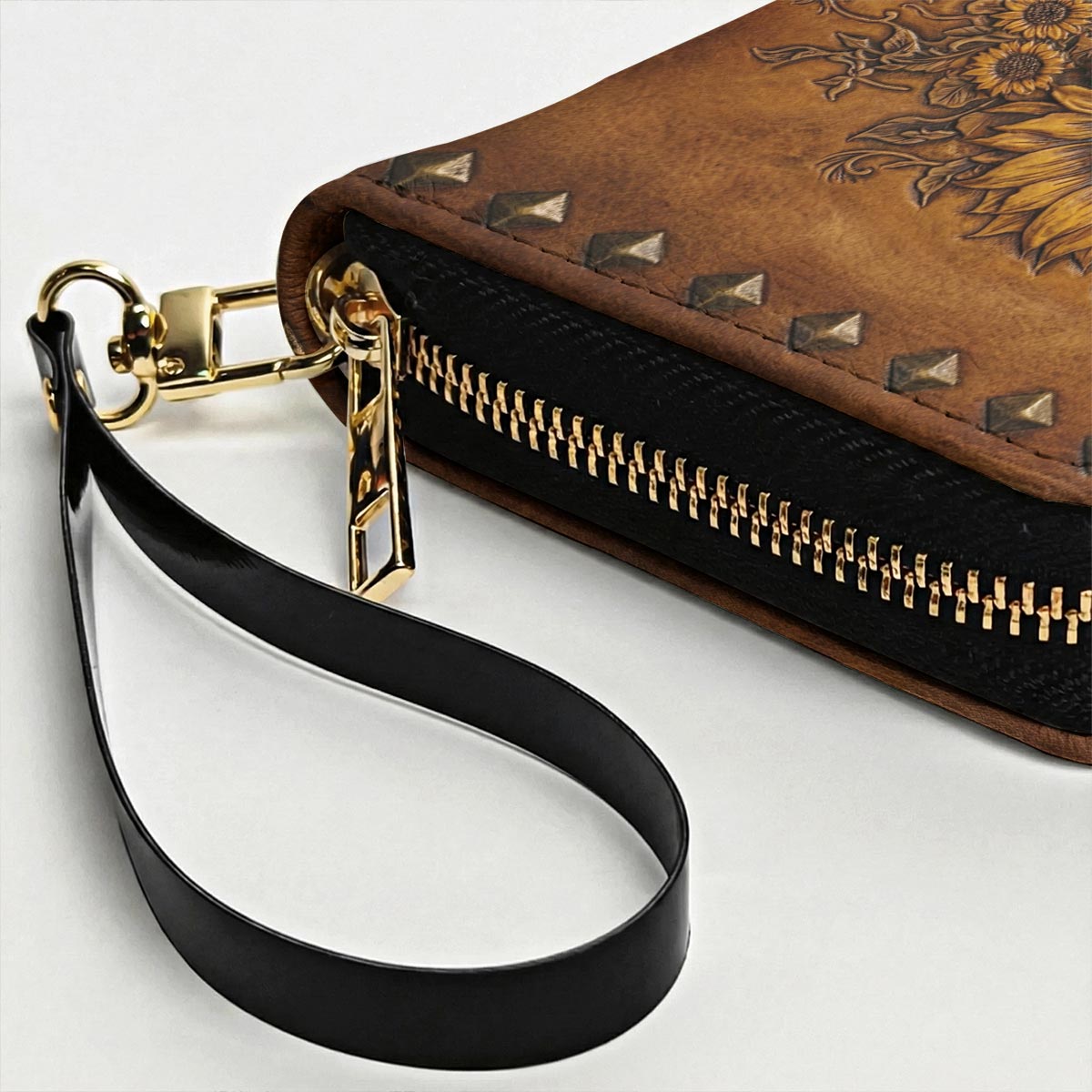 Skull Leather Wallet Bloom Beyond the Bone