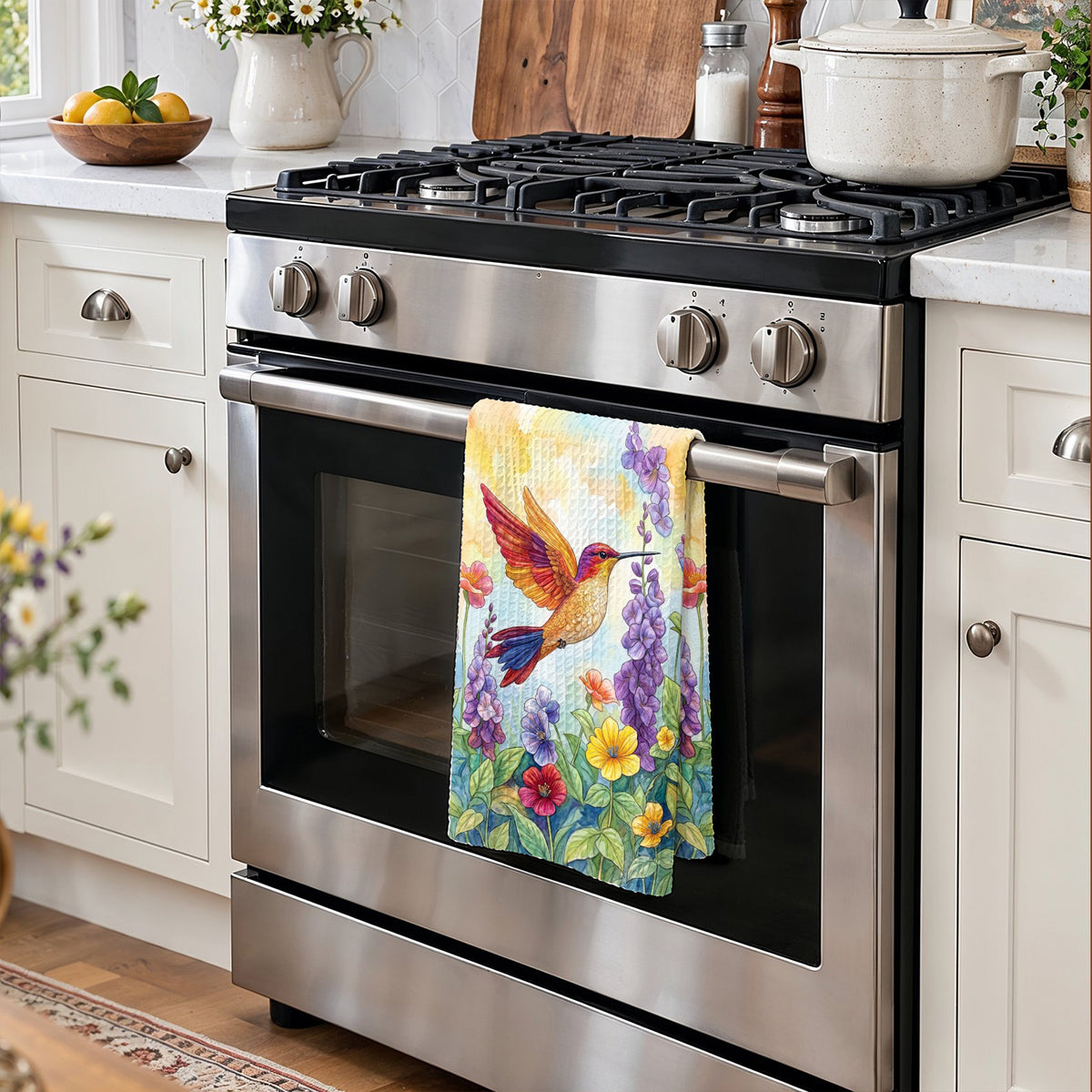 Humming Birds Kitchen Towel Whispers of Spring